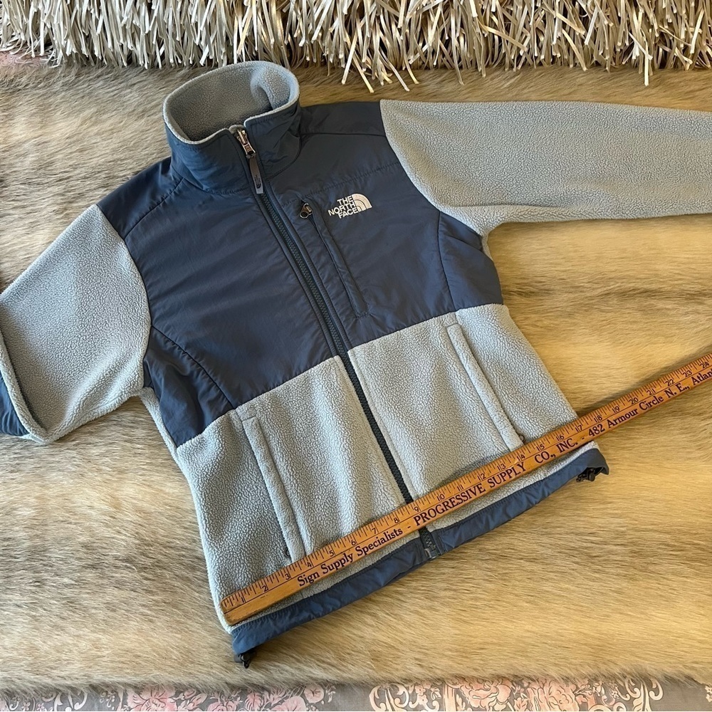 THE NORTH FACE Powder Blue Thick Fleece Jacket Long Sleeve Zip Up XS Polartech - Picture 11 of 15